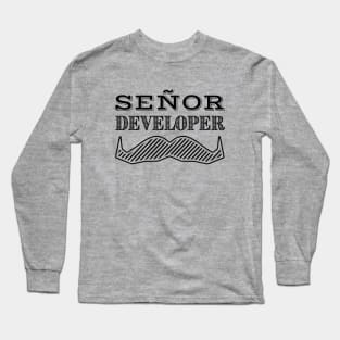 Senior Developer | Software Engineer Shirts | Nerd Coders Long Sleeve T-Shirt